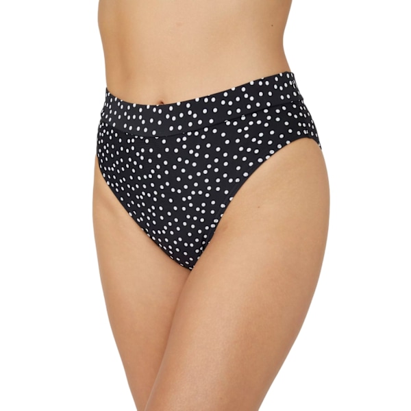 Underbara dam/dammiga prickiga mid rise bikiniunderdelar 12 UK Mo Monochrome 12 UK