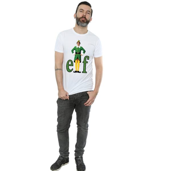 Elf Herr Buddy Logotyp T-shirt M Marinblå Navy Blue M
