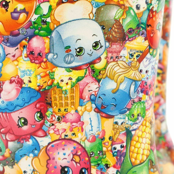 Shopkins flickor stövlar med tryck överallt 6 UK barnrosa/ Pink/Blue 6 UK Child