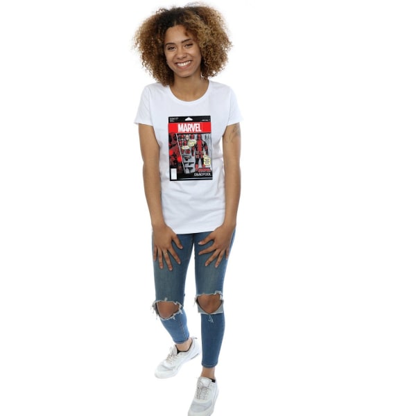 Marvel Dam/Ladies Deadpool Actionfigur bomull T-shirt M Wh White M