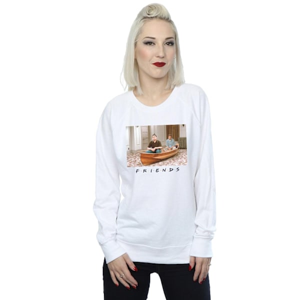 Friends Dam/Damer Joey Och Chandler Båt Sweatshirt S Vit White S