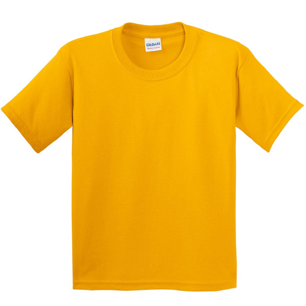 Gildan Youth Unisex Heavy Cotton T-Shirt M Guld Gold M