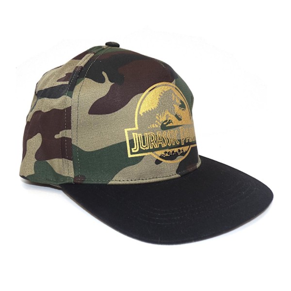 Jurassic Park Camo Logo Snapback Cap One Size Multicoloured Multicoloured One Size