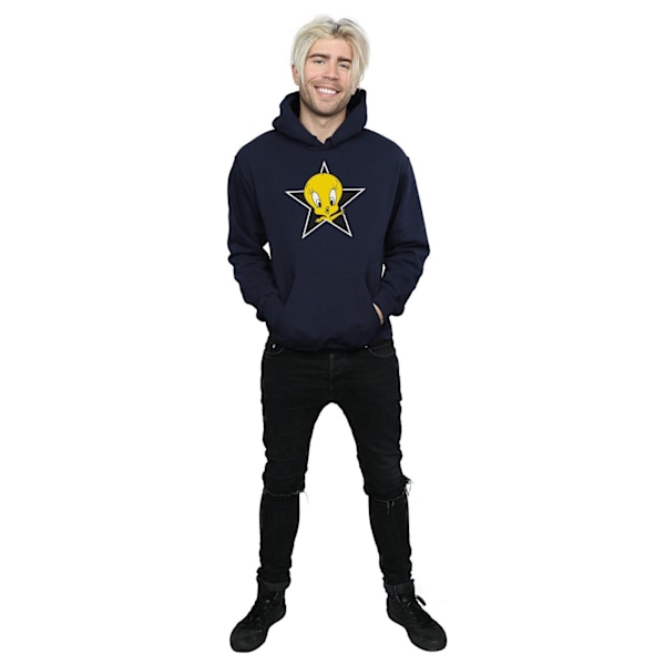 Looney Tunes Tweety Pie Star Hoodie 3XL Marinblå Navy Blue 3XL