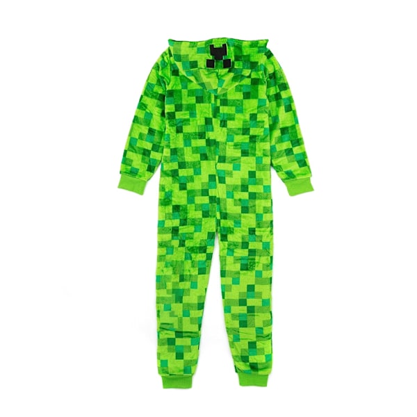 Minecraft Pojkars Creeper Pixel Bodysuit 7-8 År Grön Green 7-8 Years