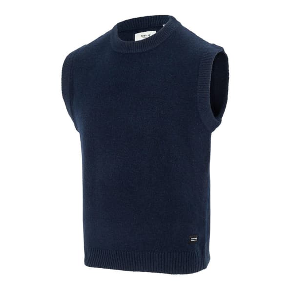 Firetrap Herr Crew Neck Ärmlös Tröja Västen L Marinblå Navy L