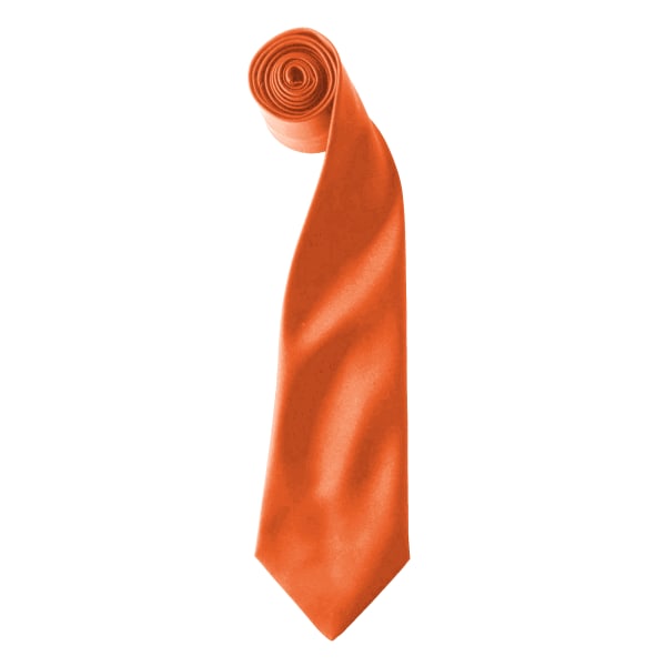 Premier Colours Herr Satin Clip Tie (2-pack) En storlek Orange Orange One size