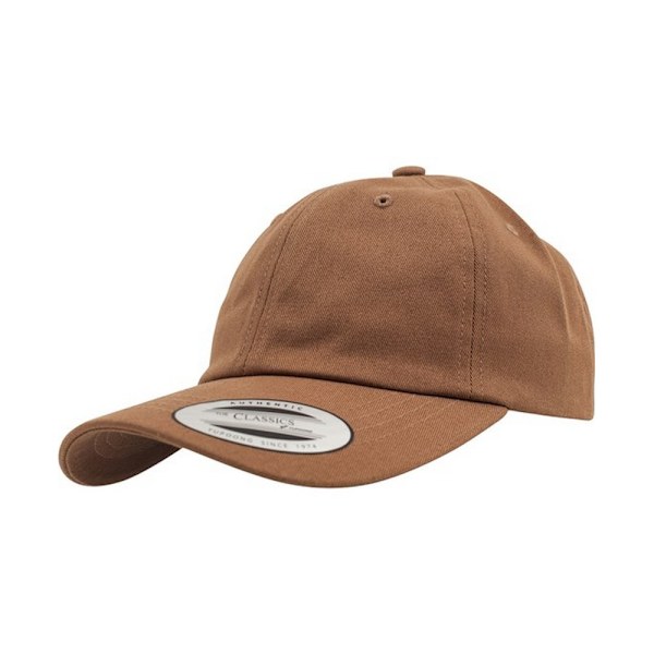 Yupoong Flexfit 6-panel Baseball Cap Med Spänne En Storlek Tan Tan One Size