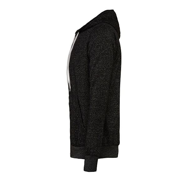 Canvas Unisex Dragkedja Polycotton Fleece Tröja med Huva / Luva DTG Black S