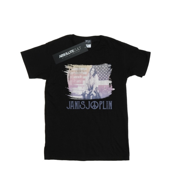 Janis Joplin Herr Stove Flag T-Shirt 5XL Svart Black 5XL