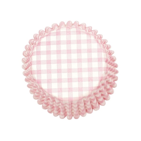 Culpitt Gingham Muffins- och Cupcakeformar (54-pack) One Size Pink/White One Size