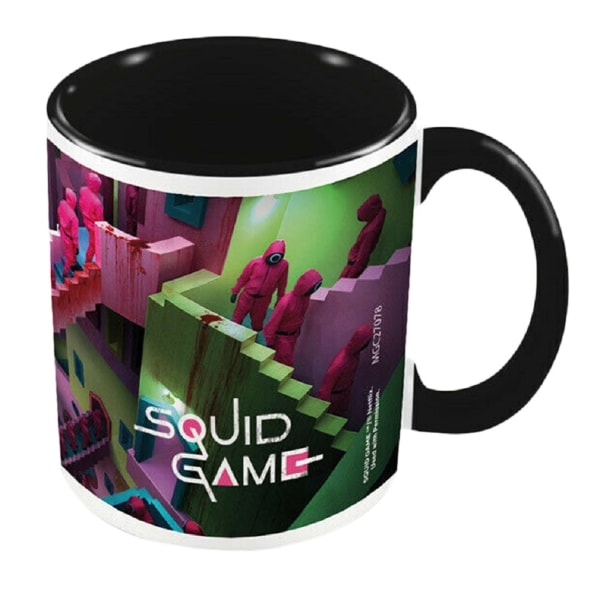 Squid Game Stairs Workers Mug One Size Rosa/Vit/Svart Pink/White/Black One Size