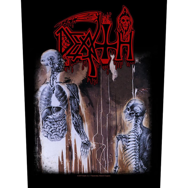 Death Human Patch 36cm x 30cm Svart Black 36cm x 30cm