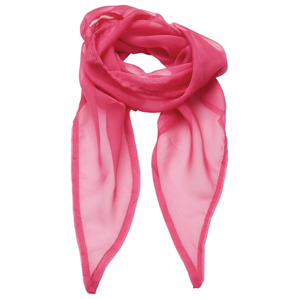 Premier Unisex Vuxen Färger Chiffong Scarf En Storlek Fuchsia Fuchsia One Size