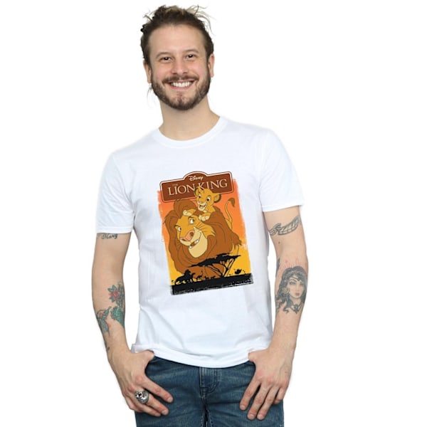 Disney Herr The Lion King Simba Och Mufasa T-shirt XXL Vit White XXL