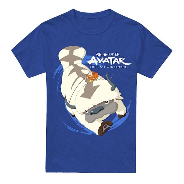 Avatar: The Last Airbender Unisex Vuxen In Flight Appa T-Shirt Royal Blue L