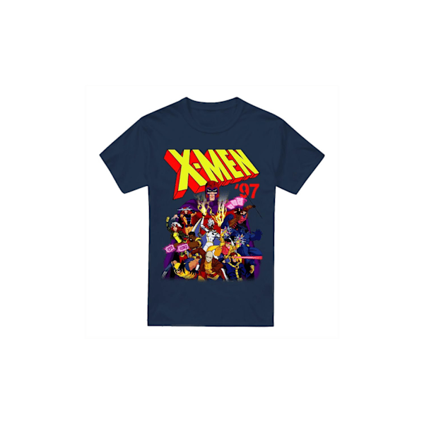 Marvel Herr X-Men 97 Comic T-Shirt 3XL Marinblå Navy 3XL