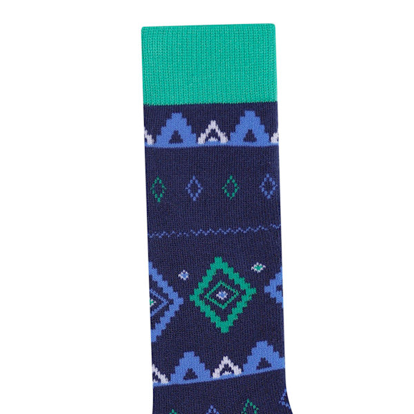 Dare 2B Barn/Kids Fair Isle Skidstrumpor 6 UK Barn-8 UK Barn Vivid Green/Moonlight Denim 6 UK Child-8 UK Child