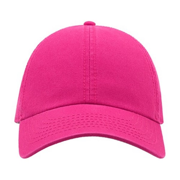 Atlantis Action 6 Panel Chino Baseball Cap One Size Fuchsia Fuchsia One Size