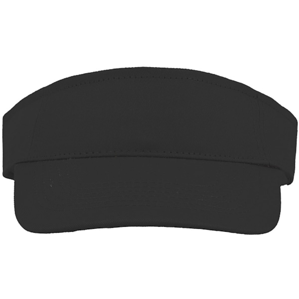 Atlantis Unisex Adult Roland Strukturerad Visor Cap One Size Blac Black One Size