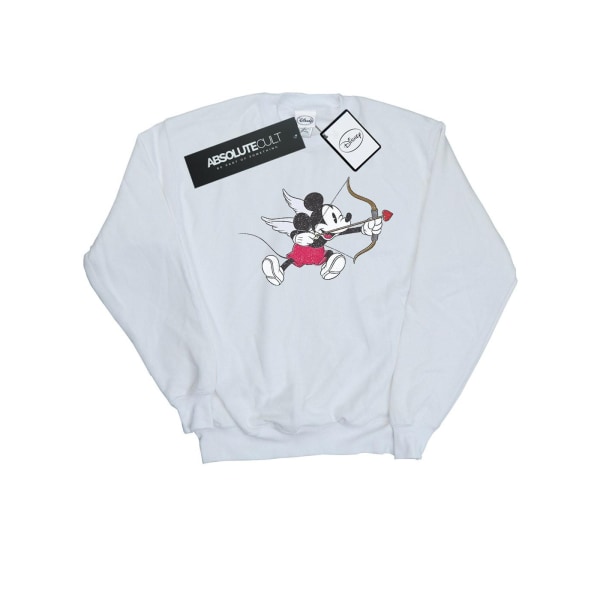 Disney Herr Mickey Mouse Love Cherub Sweatshirt XL Vit White XL