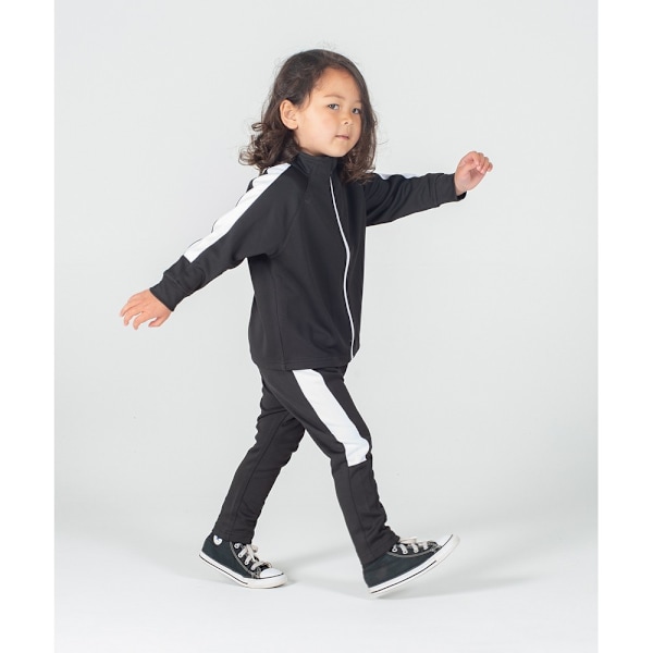 Larkwood Baby Contrast Track Top 0-6 månader Svart/Vit Black/White 0-6 Months