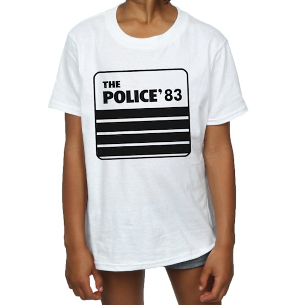 The Police Girls 83 Tour Bomull T-shirt 7-8 år Vit White 7-8 Years