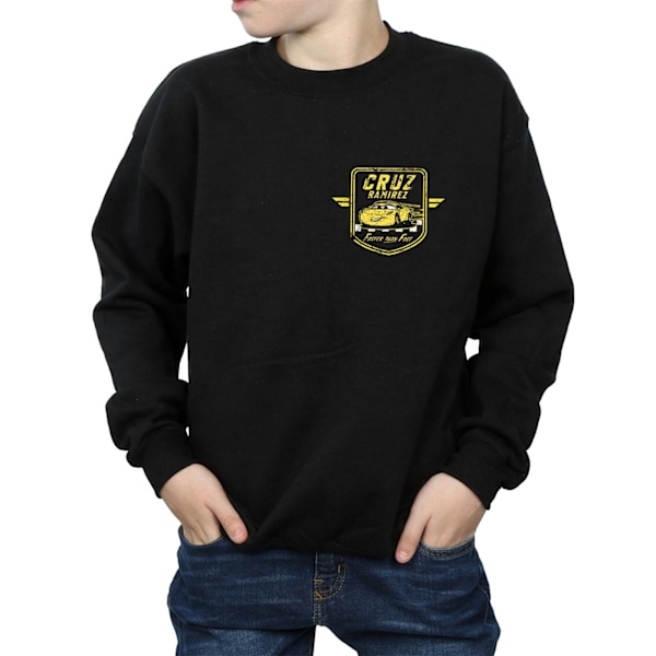 Disney Boys Cars Cruz Ramirez Faux Pocket Logo Sweatshirt 12-13 Black 12-13 Years