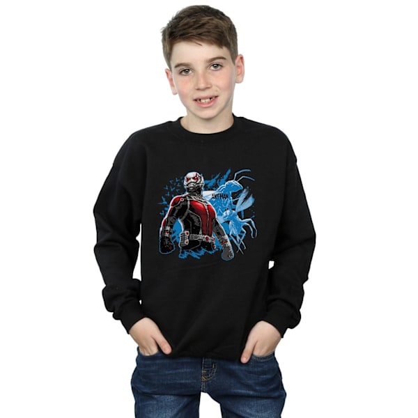 Marvel Boys Ant-Man Stående Sweatshirt 9-11 År Svart Black 9-11 Years