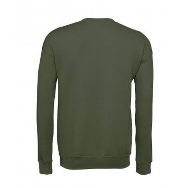 Bella + Canvas Vuxna Unisex Drop Shoulder Sweatshirt L Militar Military Green L