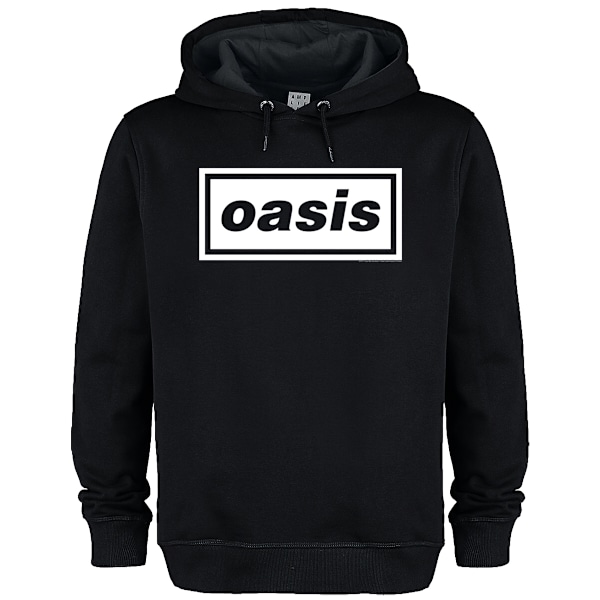 Amplified Unisex Vuxen Logo Oasis Logo Hoodie XS Svart Black XS