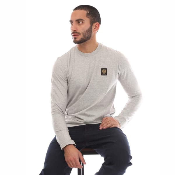 Belstaff Herr T-shirt S Silver Silver S