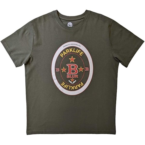 Blur Unisex Adult Parklife Beermat Bomull T-shirt M Grön Green M