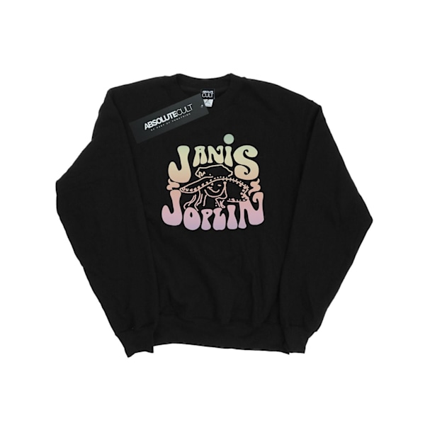 Janis Joplin Girls Pastel Logo Sweatshirt 9-11 år Svart Black 9-11 Years