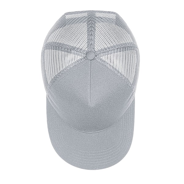 Beechfield Unisex Vuxen Microknit Snapback Trucker Cap En Storlek Light Grey One Size