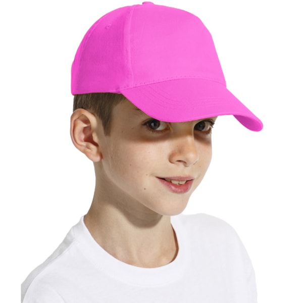 SOLS Kids Unisex Sunny baseballkeps CAP Rosa Pink ONE