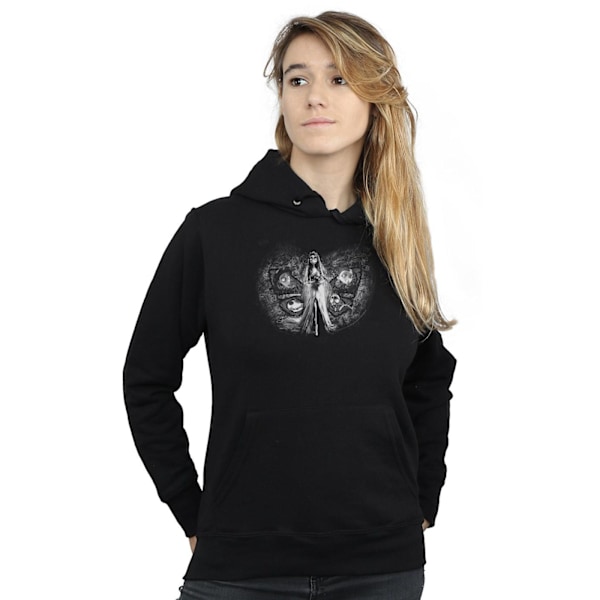 Corpse Bride Dam/Damer Kärlekstriangel Hoodie L Svart Black L