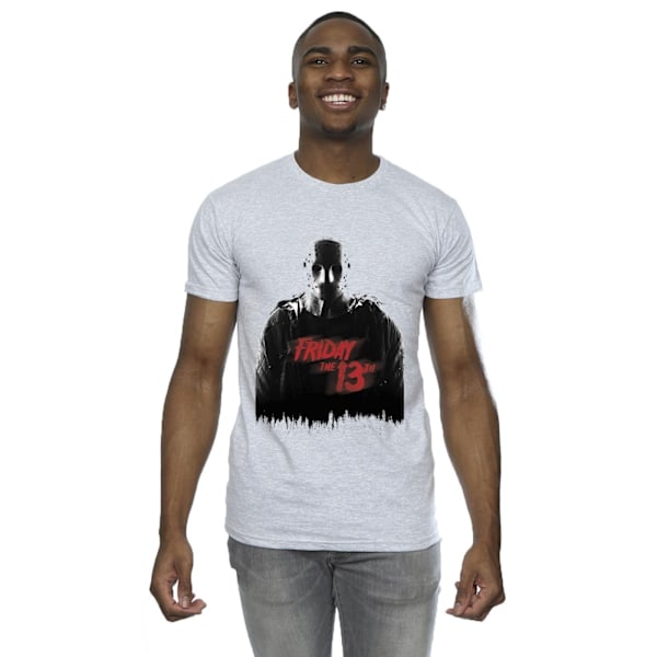 Friday The 13th Mens Remake Poster T-Shirt L Sports Grey Sports Grey L