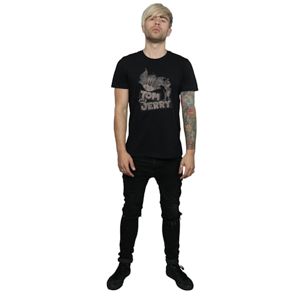 Tom och Jerry Herr Wink Bomull T-shirt L Svart Black L