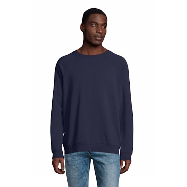 SOLS Unisex Adult Space Organic Raglan Sweatshirt S French Navy French Navy S