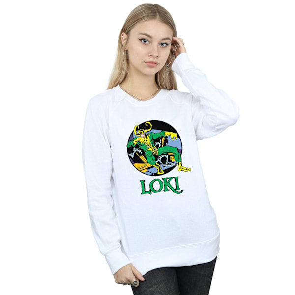 Marvel Dam/Damer Loki Tron Sweatshirt L Vit White L