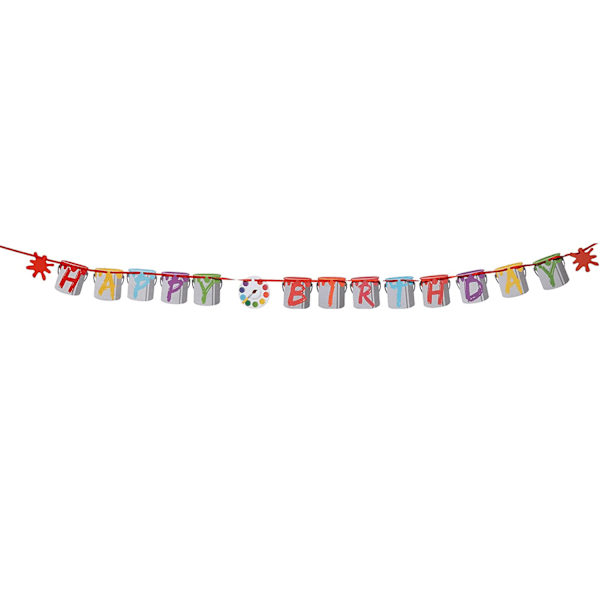 Kreativt festbanderoll Grattis på födelsedagen Banner En storlek Flerfärgad Multicoloured One Size