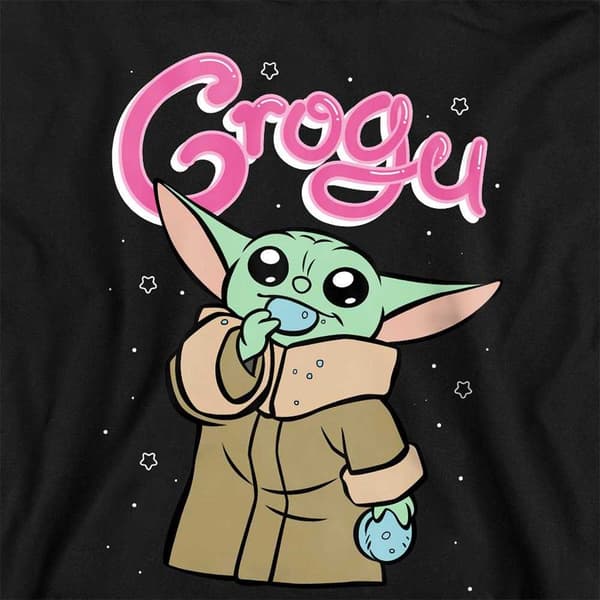 Star Wars Grogu Bubble-huvtröja för barn 5-6 år Svart Black 5-6 Years