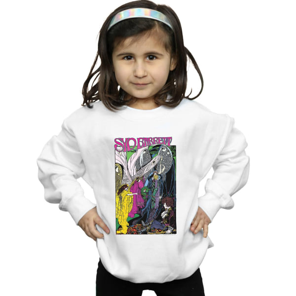 Syd Barrett Girls Fairies Poster Sweatshirt 7-8 år Vit White 7-8 Years