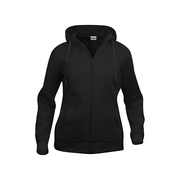 Clique Dam/Dam Plain Full Zip Hoodie S Svart Black S