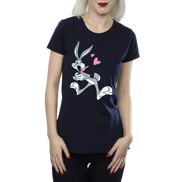 Looney Tunes Dam/Damer Bugs Bunny In Love Bomull T-shirt XL Navy Blue XL
