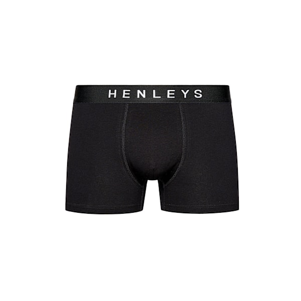 Henleys Mens Coalink Boxer Shorts (5-pack) L Svart Black L