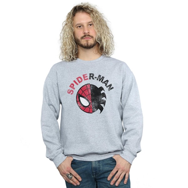 Marvel Herr Spider-Man Classic Split Sweatshirt 3XL Sports Grey Sports Grey 3XL