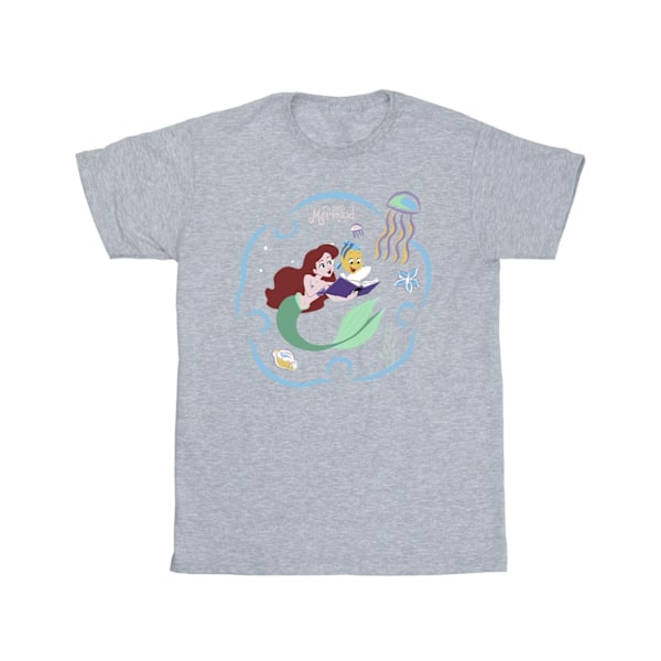 Disney Boys The Little Mermaid Läser En Bok T-Shirt 5-6 År Sports Grey 5-6 Years