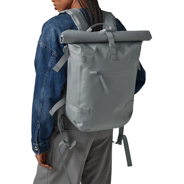 Quadra Tailored Luxe Roll Top Ryggsäck One Size Blå Grå Blue Grey One Size
